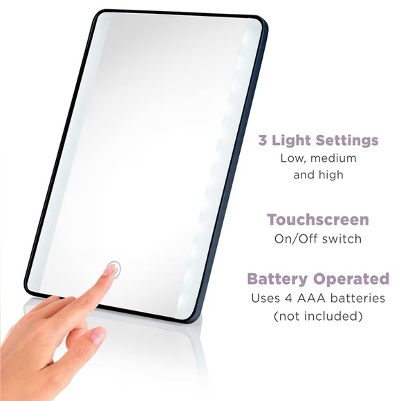 CONAIR True Glow Touch Screen Mirror - White - Picture 9 of 14
